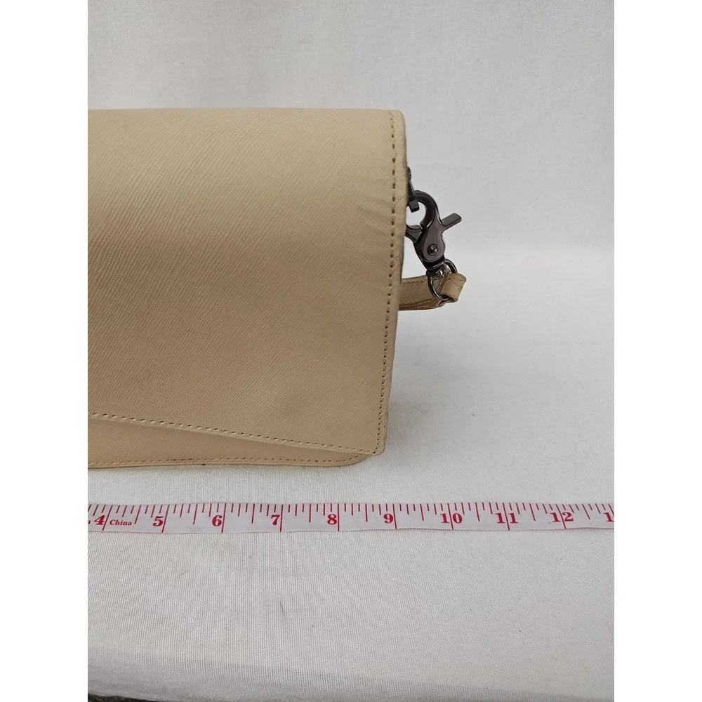 Botkier Handbag Medium Taupe Cream  Crosstown‎ Leather Hobo Bag Purse